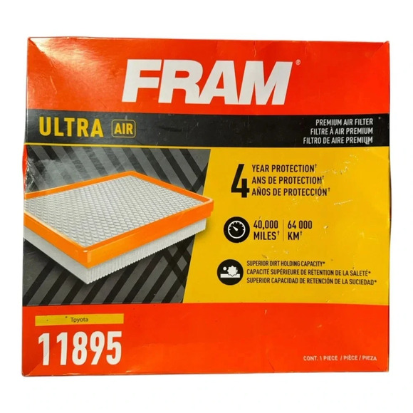 FRAM Ultra‎ Air Compatible With Toyota 11895 Premium Engine Air Filter NEW - Picture 1 of 6